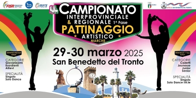 Gare Federali Regionali di Pattinaggio Artistico del 29-30 marzo al Palasport “B. Speca”.