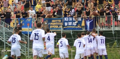 Altalena di emozioni al “Tubaldi”, con la Fermana che sbanca la tana della Recanatese