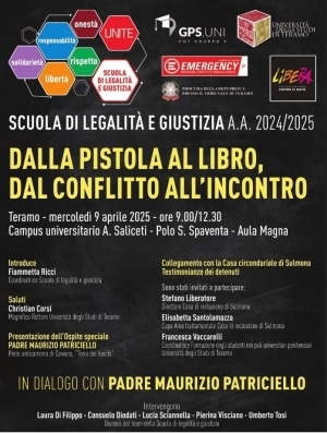 DALLA PISTOLA AL LIBRO, DAL CONFLITTO ALL&#039; INCONTRO