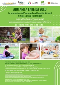 Servizi 0-6, il 26 marzo ultimo incontro formativo