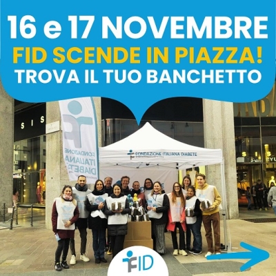 PER UN FUTURO SENZA DIABETE DI TIPO 1: LA FONDAZIONE ITALIANA DIABETE IN PIAZZA