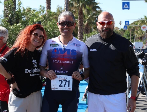 Prima edizione del Triathlon Sprint “Domus Mare” a Grottammare: tra i partecipanti anche il Sindaco Rocchi e il delegato allo Sport Giannetti