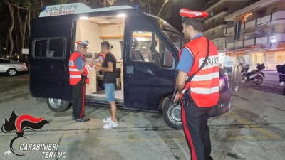 Carabinieri di Giulianova e Alba Adriatica, intensificati i servizi nel fine settimana