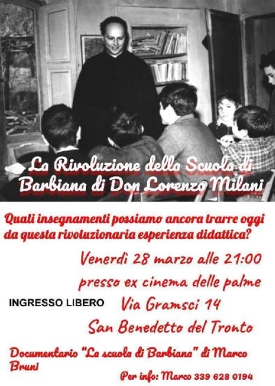 LA RIVOLUZIONE DELLA SCUOLA DI BARBIANA DI DON LORENZO MILANI