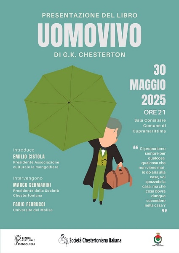 A Cupramarittima presentazione del libro UOMOVIVO di G.K. Chesterton