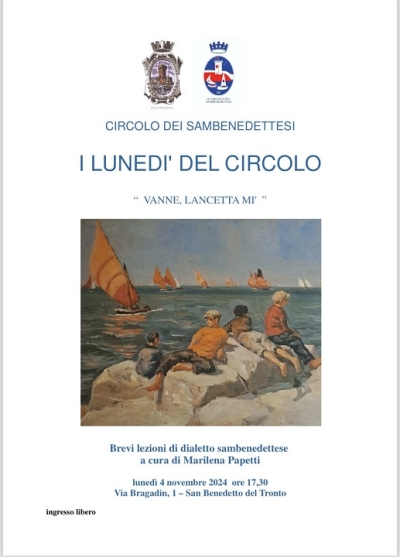 Il Circolo dei Sambenedettesi vi attende con i Lunedì del Circolo