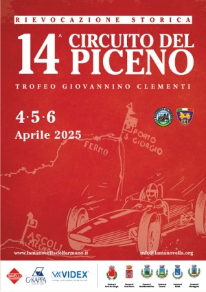 Domenica 6 aprile previsto in Città il transito delle auto partecipanti alla 14° Edizione della &quot;Rievocazione Storica del Circuito del Piceno - Trofeo Giovannino Clementi&quot;