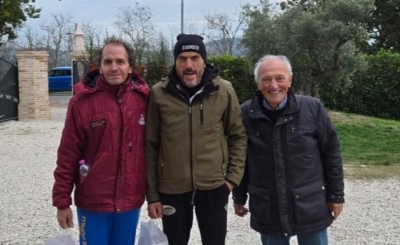 Mauro Mercuri in trionfo alla quarta tappa del Master Ciclocross Uisp