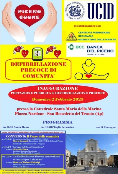 A San Benedetto una nuova postazione pubblica di defibrillazione precoce