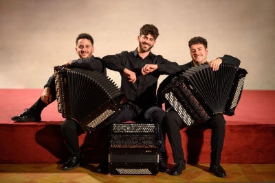 Gioventù Musicale d'Italia sez. Fermo presenta Sirius Accordition Trio in concerto al Teatro dell'Aquila di Fermo