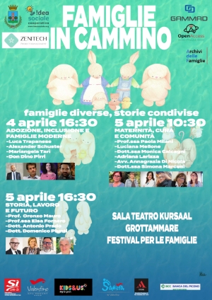 &quot;AL VIA  A GROTTAMMARE IL 4 APRILE LA PRIMA EDIZIONE DI FAMIGLIE IN CAMMINO, IL PRIMO FESTIVAL IN ITALIA DEDICATO A TUTTE LE FAMIGLIE”