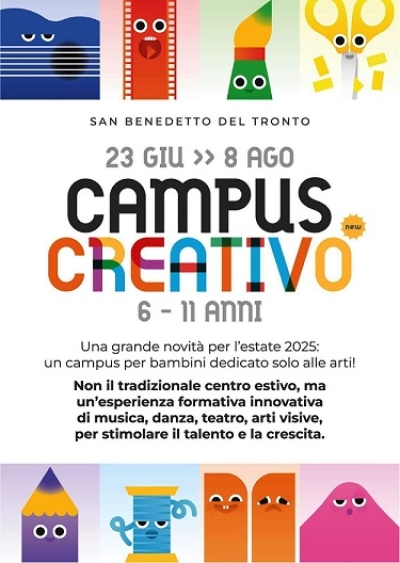 Aperte a San Benedetto le iscrizioni per il Campus Creativo