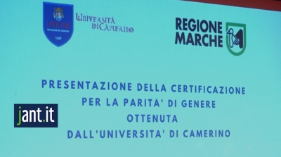 Presentazione della certificazione  per la parità di genere ottenuta  dall' UNICAM