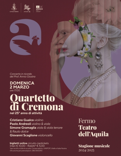 Il Quartetto di Cremona celebra i 25 anni di attività con L’Arte della fuga di Bach