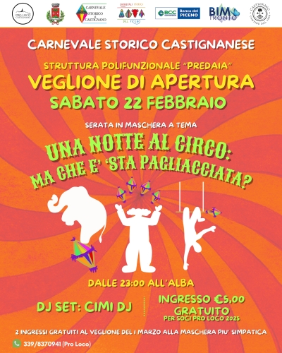 CARNEVALE STORICO CASTIGNANESE: SI PARTE!