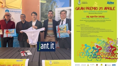 Appignano: al via il 25 aprile il Gran Premio 25 aprile “Memorial Mario Rimini” Con la partecipazione speciale di Cesare Bocci