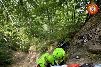 Infortunio per un motociclista che praticava enduro a Meschia