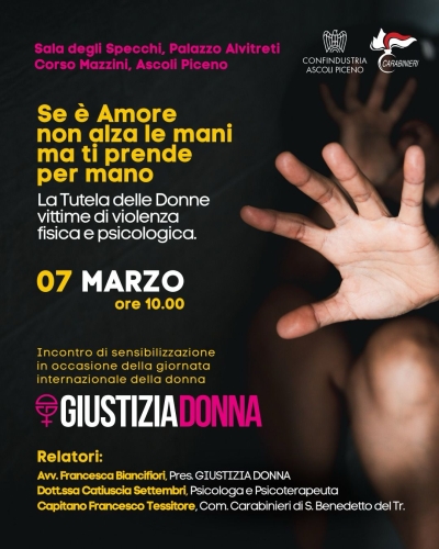 Se è amore non alza le mani ma ti prende per mano