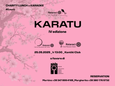 Torna “Karatu”, il pranzo-karaoke organizzato dal Rotaract Club di San Benedetto del Tronto insieme al Rotaract Club di Pescara Ovest