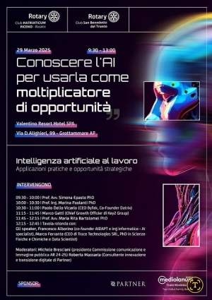 A Grottammare un convegno di grande attualità per conoscere le opportunità applicative dell&#039;Intelligenza artificiale in ambito lavorativo