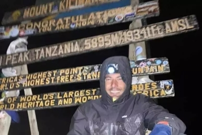 Scalatore fermano conquista la vetta del Kilimangiaro