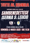 Domenica 2 marzo tutti al Riviera per l&#039;incontro Sambenedettese - Isernia S. Leucio