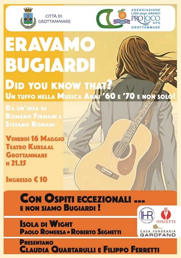 "Eravamo bugiardi" by Associazione Lido degli Aranci con Checco Marsella e Carl Fanini