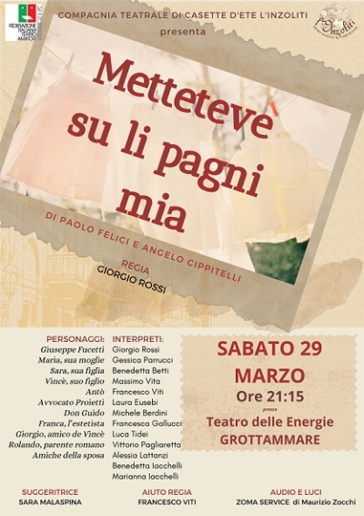 Sesto appuntamento per COMMEDIE NOSTRE by Lido degli Aranci