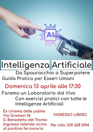 &quot;Intelligenza Artificiale: Da Spauracchio a Superpotere&quot;, workshop gratuito a San Benedetto