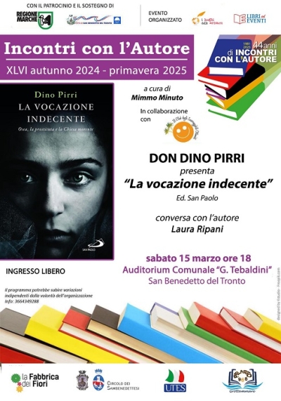 Don Dino Pirri presenta il libro “La vocazione indecente. Osea, la prostituta e la Chiesa morente”