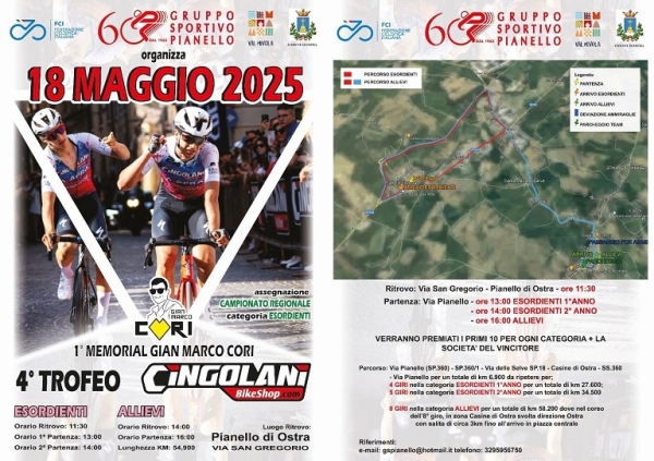 FCI Marche: il 18 maggio in sella con il Trofeo Cingolani Bike Shop, Trofeo Parco Mtb Agugliano e Criterium 508-Terra