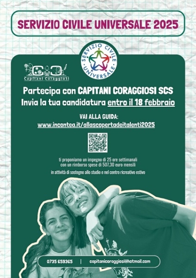 Opportunità per i giovani con il Servizio Civile Universale
