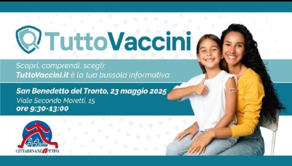 Iniziativa Tutto Vaccini di Cittadinanzattiva a San Benedetto