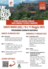 SANTE MARIE OSPITA LE GIORNATE NAZIONALI DEI BORGHI AUTENTICI D&#039;ITALIA: ESCURSIONI NOTTURNE E RIACCENSIONE DEL FORNO STORICO