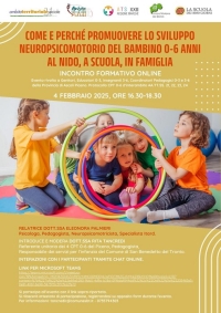 Il “Sistema Integrato 0-6 Piceno” propone due eventi formativi online sull’educazione dei bambini