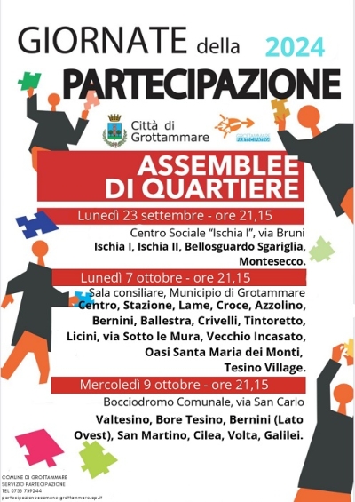 In partenza le nuove Giornate della Partecipazione