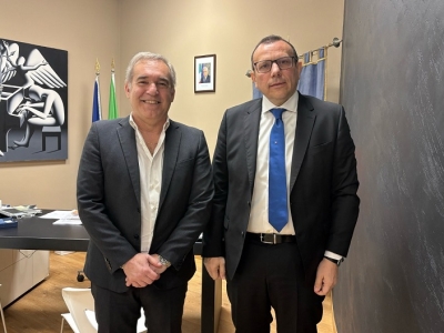 Il sindaco Spazzafumo riceve la visita del nuovo Questore di Ascoli Piceno dott. Aldo Fusco