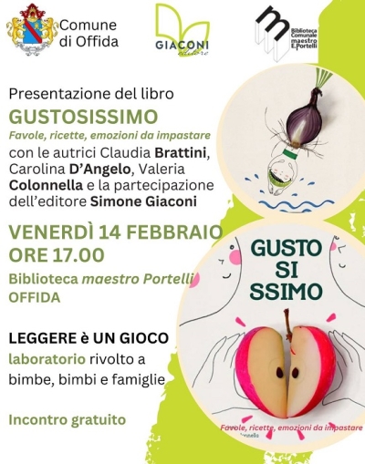 Offida - Un pomeriggio tra favole, emozioni e cucina alla Biblioteca Comunale maestro E. Protelli