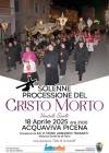 Acquaviva Picena: solenne processione del Cristo Morto venerdì 18 aprile alle ore 21,00