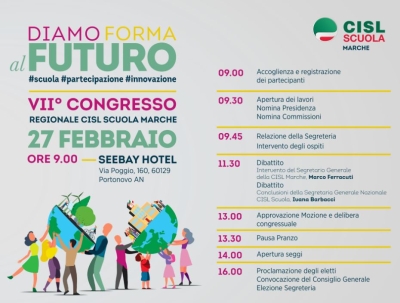 II Congresso Regionale CISL Scuola Marche: “Diamo forma al futuro