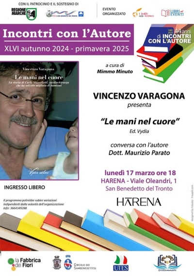 Vincenzo Varagona presenta il libro “Le mani nel cuore”