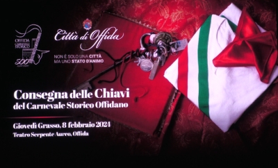 Consegnate ad Offida le chiavi della città anche per il Carnevale 2024